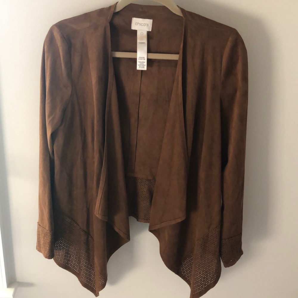 Chico’s beautiful faux suede jacket